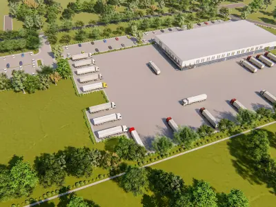 Ware house Design and render in lumion 3D model