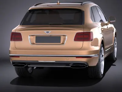 Bentley Bentayga 2016 VRAY 3D model