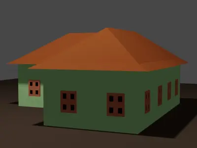 3D home  arts simple Low-poly 3D model