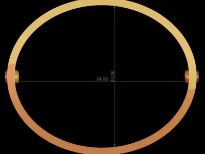 Love Bracelet With Diamond - Size 15 3D print model