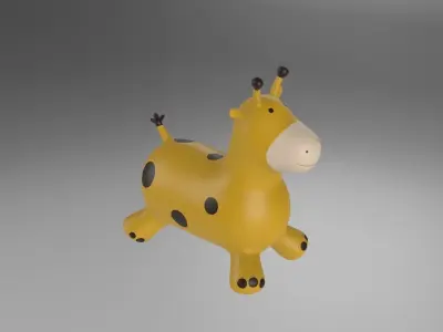 Inflatable Giraffe Toy Kids Low-poly 3D model