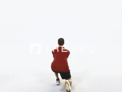 Romance 03E Volleyball Digging Sports Man Low-poly 3D model