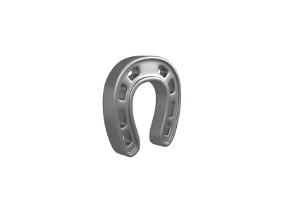Horseshoe v1 003 Low-poly 3D model