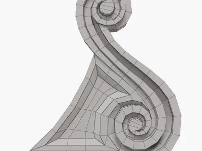 Ornate Corbel Bracket 3D print model