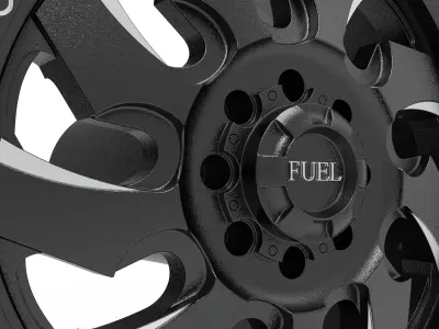 fuel off road FRONT CLEAVER wheel 3d print model 3D print model