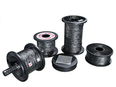 Winding Coil Roll Pack Low-poly 3D model