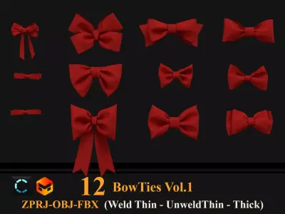 12 Bow Tie Vol 01 3D model