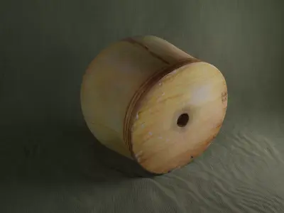 Antique Wooden Hat Form Free 3D model