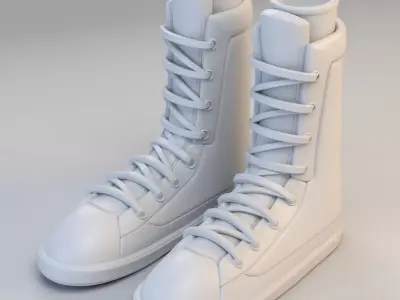 Cartoon Boots 3D model