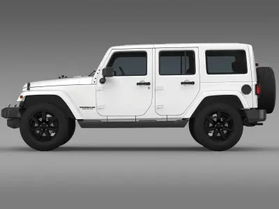Jeep Wrangler Unlimited Altitude 2014 3D model