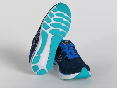 Asics GT-2000 10 WIDE Lake Drive White  Low-poly 3D model