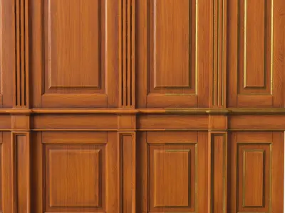 Wooden panel 01 06 3D model