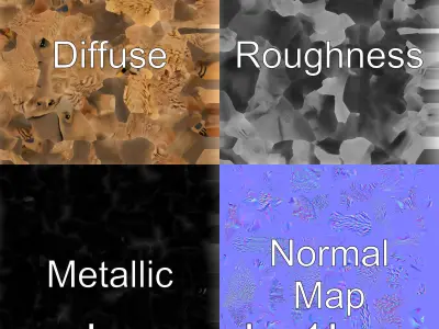 Realistic Aardvark 3D Model Sculpture Low-poly 3D model