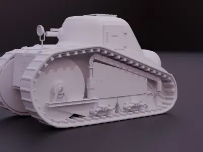 Peugeot  WW1 Tank 3D print model
