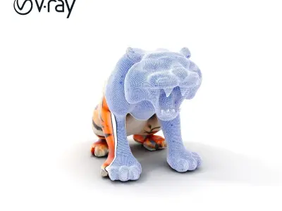 Tiger Animation Model Pack Low-poly 3D model