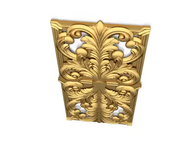 carved classic decorative ornament cnc 3d printing stl 44 3D model