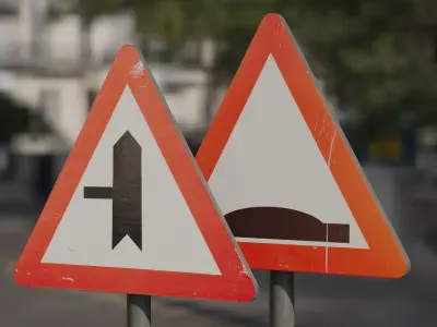 Traffic signs 3D model