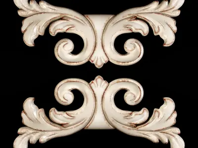 Classic carved 013 3D model