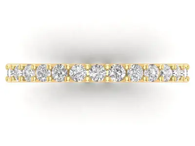 U Shaped Eternity Ring 2mm stone size swiss 10 and EU50 3D print model