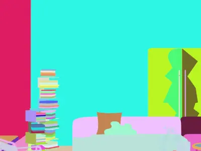 Modern residential indoor 3 d model 3D model