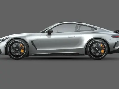 Mercedes-Benz AMG GT Coupe 2024 Low-poly 3D model