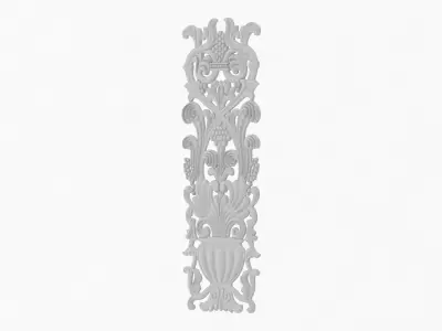 Cartouche ornament 007 3D model