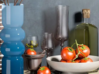 Decorative set-04 3D model