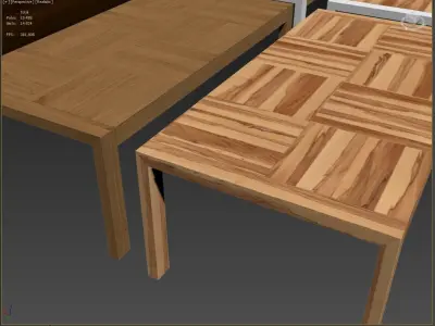 dining table 3D model 2