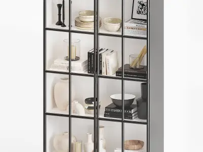 Crate and Barrel Kedzie cabinet 3D model