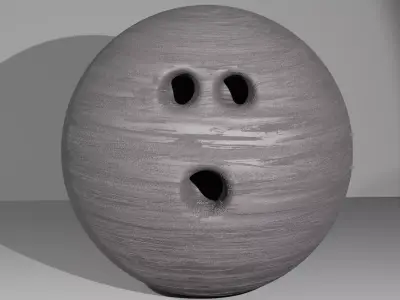 Bowling Ball Smear 3D model