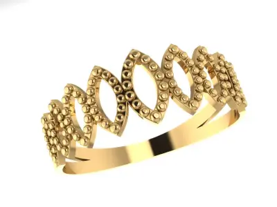 Anel modelo folha 3D print model