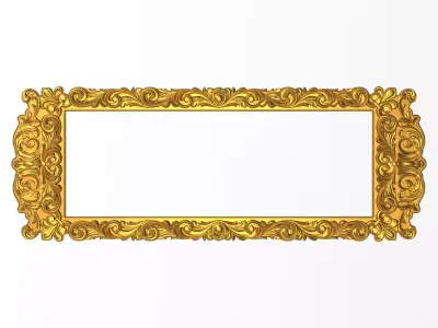 Carved Picture Frame 3D model