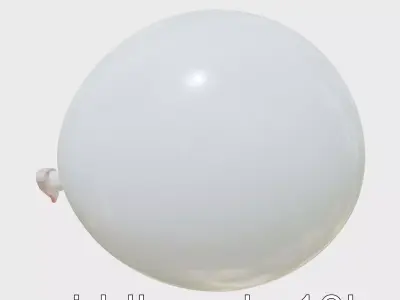 Simple Pink Balloon 3D Model Low-poly 3D model