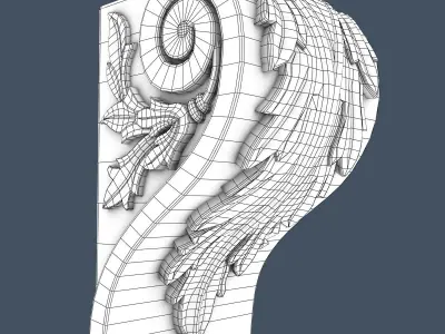 Decorative Corbel 3D model 23