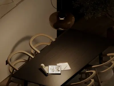 LOS ANGELES APARTMENT - Interior scene - 3d model 3D model 3D model