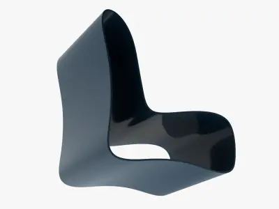 Plastic modern chair 3D model
