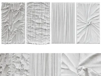 Original Abstract Textured Wall Painting 3D model