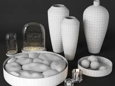 Rh Decoration set 3D model