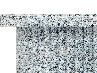 Round Turquoise Spotted Marble Dining Table Free 3D model