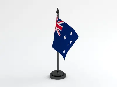 Table Flag Australia 3D model