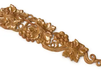 Bunch of grapes vine Decor 3D model 3D model