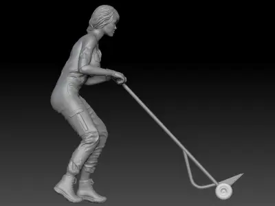 SEXY GIRL F1 PIT STOP 3 3D print model