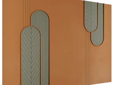 Decorative Wall 3d Panel 06 Low-poly 3D model