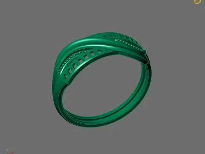 Women Plain Ring Ready STL 3DM Models Womens Rings 3D models 3D print model
