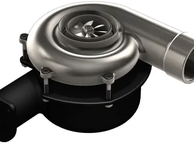 Turbocharger 3D model