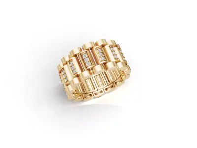 Ring Rolex Articulado 3D print model