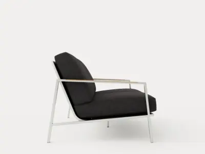 Naos 2 and half seater sofa Low-poly 3D model
