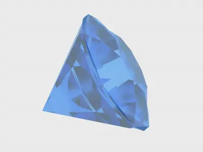 Blue Diamond Free 3D Model Free 3D model
