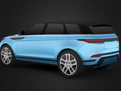 Range Rover Evoque Low-poly 3D model