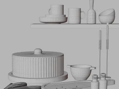 Kitchen Set 2  3D model